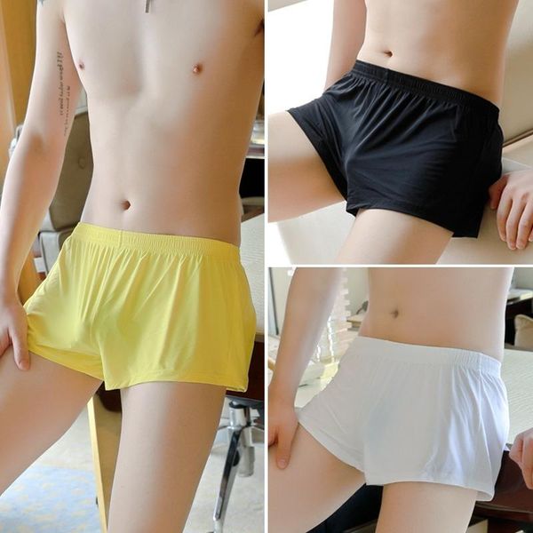 underpants men's underwear ice silk boxer shorts breathable cool loose large size ultra-thin solid colo, Black;white
underpants men's underwear ice silk boxer shorts breathable cool loose large size ultra-thin solid colo, Black;white