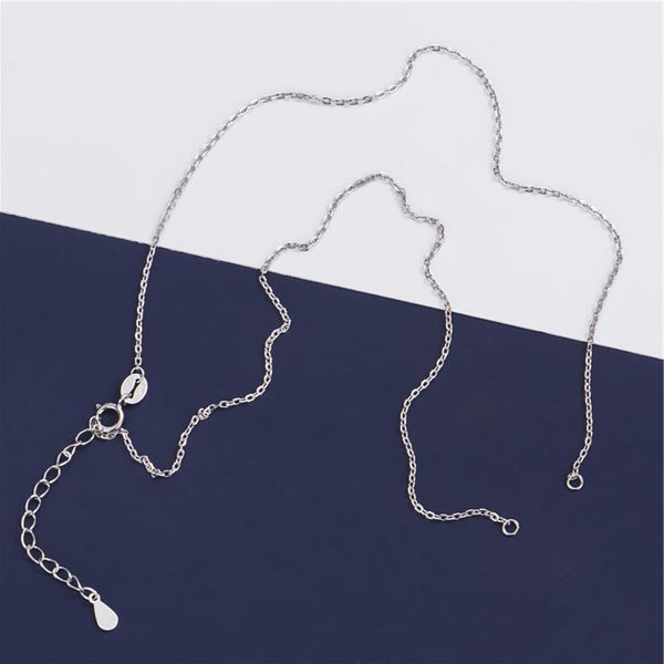 s925 sterling silver double ring semi-finished cross chain diy necklace is handmade and can hang beads to connect the
s925 sterling silver double ring semi-finished cross chain diy necklace is handmade and can hang beads to connect the
