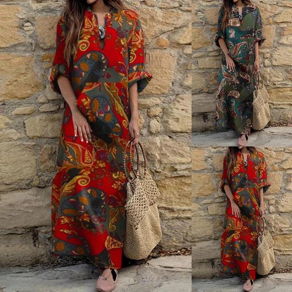 casual dresses women autumn vintage long sleeve ethnic floral print folk custom maxi dress women's woman for, Black;gray
casual dresses women autumn vintage long sleeve ethnic floral print folk custom maxi dress women's woman for, Black;gray