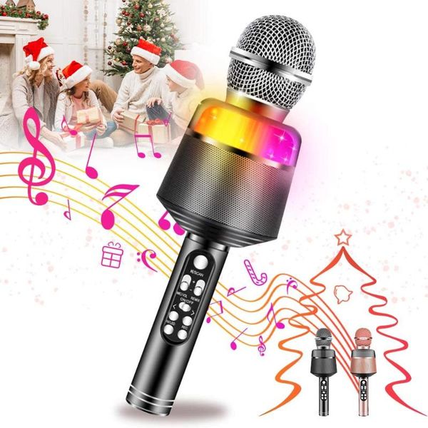 karaoke microphone kids wireless bluetooth microphone portable speaker player recorder suitable for ktv birthday party 
karaoke microphone kids wireless bluetooth microphone portable speaker player recorder suitable for ktv birthday party