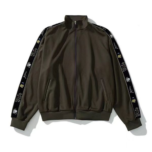 2021 new army green kapital jacket men women tokyo limit zip gold embroidered ribbon sport coat clothing fashion k1zi, Black;brown
2021 new army green kapital jacket men women tokyo limit zip gold embroidered ribbon sport coat clothing fashion k1zi, Black;brown