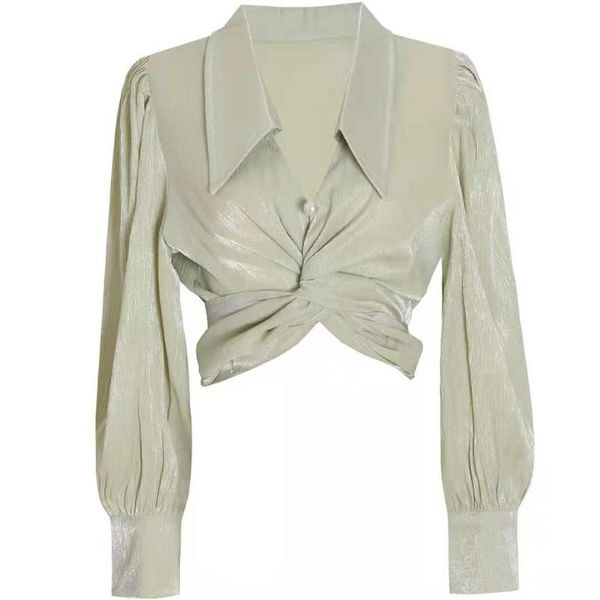 women's blouses & shirts spring autumn summer girl fashion tees women casual elegant office vintage korean long sleeve cross crop, White
women's blouses & shirts spring autumn summer girl fashion tees women casual elegant office vintage korean long sleeve cross crop, White