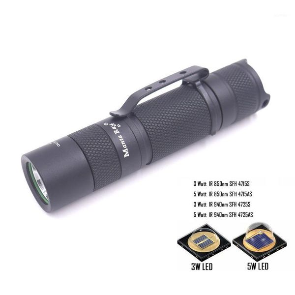 

flashlights torches manta ray s1 black ir 850nm 940nm led torch oslon 3w 5w series inside night vision function 14500 torch1