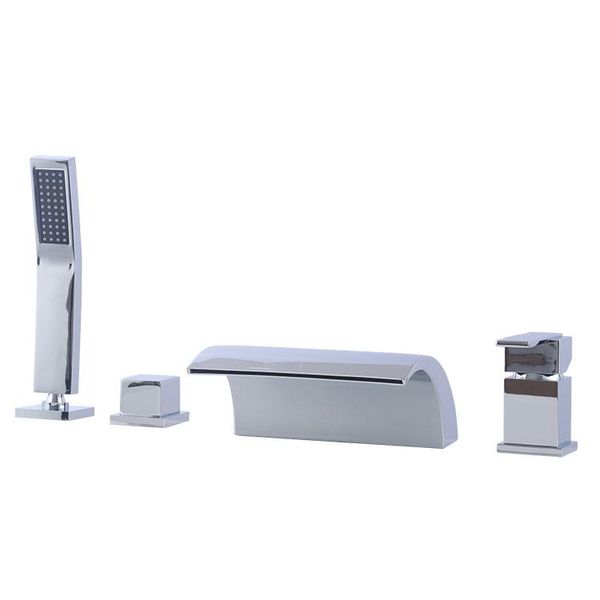 bathroom shower sets brass bathtub faucet set chrome plated 4 holes 2 handles large water flow tap
bathroom shower sets brass bathtub faucet set chrome plated 4 holes 2 handles large water flow tap