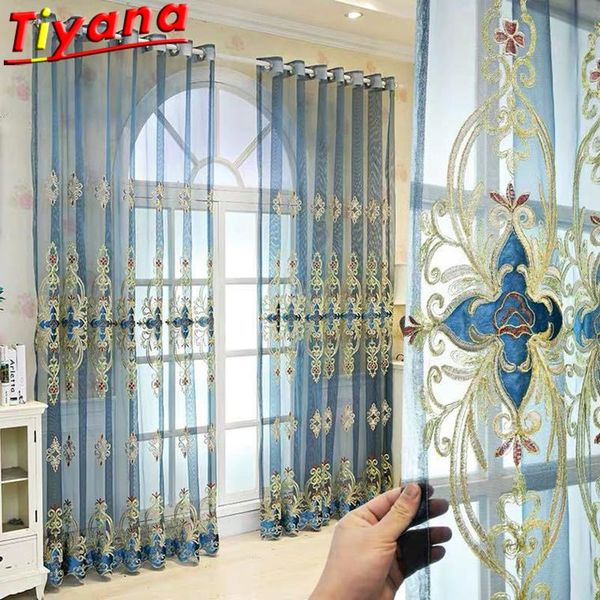curtain & drapes blue luxury embroidered gauze curtains for living room light-transmitting french tulle bedroom balcony #vt
curtain & drapes blue luxury embroidered gauze curtains for living room light-transmitting french tulle bedroom balcony #vt