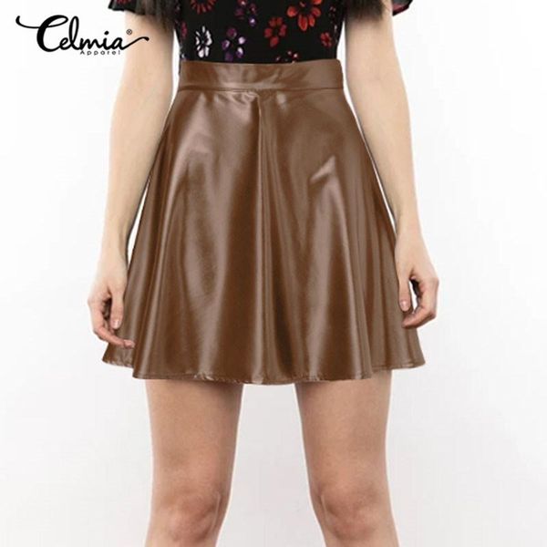skirts 2021 fashion ol women's celmia vintage high waist pu leather skirt casual loose pleated zipper work buttoms, Black
skirts 2021 fashion ol women's celmia vintage high waist pu leather skirt casual loose pleated zipper work buttoms, Black