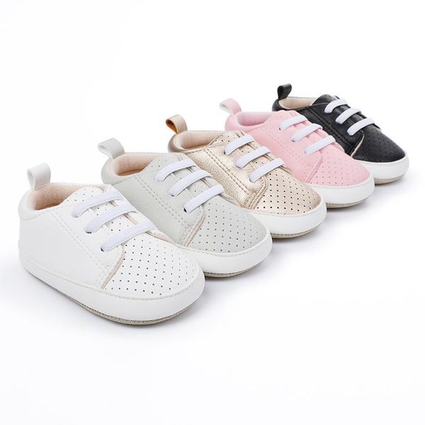 6-18m baby prewalker pu breathable soft sole walking shoes are available in various colors (black,white, pink, gray, gold)
6-18m baby prewalker pu breathable soft sole walking shoes are available in various colors (black,white, pink, gray, gold)