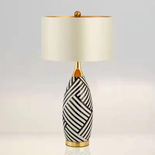 table lamps american simple modern black white ceramic lamp for living room study bedroom bedside european decorative night light
table lamps american simple modern black white ceramic lamp for living room study bedroom bedside european decorative night light
