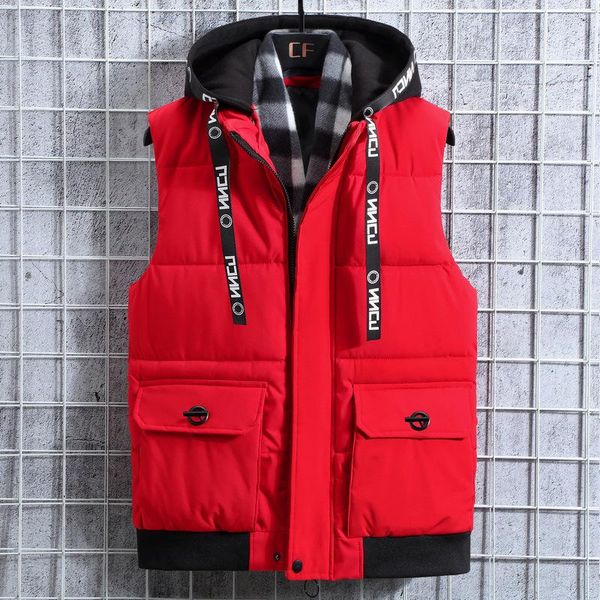 men's vests autumn winter cotton-padded removable hood vest casual waistcoat warm sleeveless jacket zipper coat solid colors, Black;white
men's vests autumn winter cotton-padded removable hood vest casual waistcoat warm sleeveless jacket zipper coat solid colors, Black;white