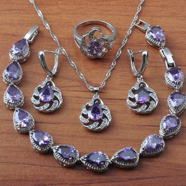 wedding jewelry sets natural purple crystal 925 silver for women bridal bracelet earrings necklace set christmas gift js0633, Slivery;golden
wedding jewelry sets natural purple crystal 925 silver for women bridal bracelet earrings necklace set christmas gift js0633, Slivery;golden