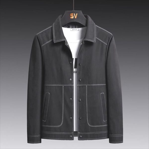men's jackets men jacket spring autumn fashion snap button casual loose turn downn collar long sleeve solid color frock coats, Black;brown
men's jackets men jacket spring autumn fashion snap button casual loose turn downn collar long sleeve solid color frock coats, Black;brown