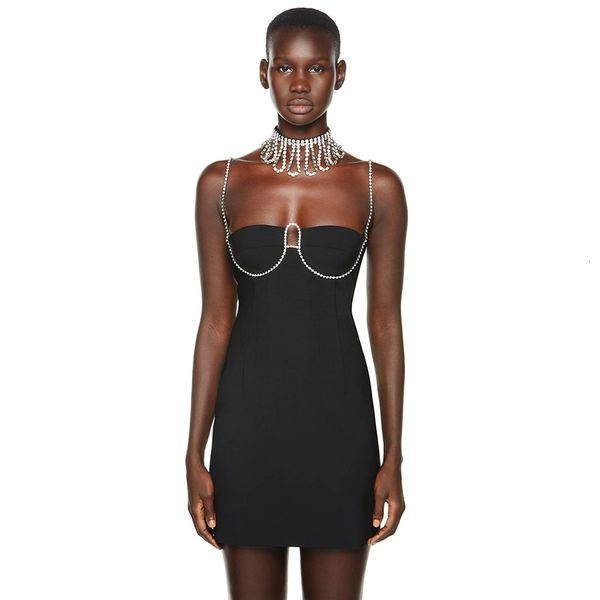 2021 new summer women bandage strap diamonds mini club celebrity runway party dress vestido nf24, Black;gray
2021 new summer women bandage strap diamonds mini club celebrity runway party dress vestido nf24, Black;gray