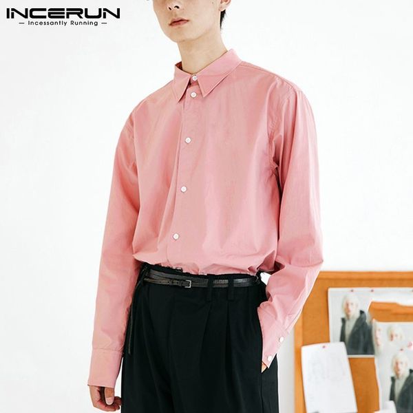 new fashion men shirt korean style solid color streetwear 2021 lapel long sleeve casual button camisas hombre incerun s-5xl fej1, White
new fashion men shirt korean style solid color streetwear 2021 lapel long sleeve casual button camisas hombre incerun s-5xl fej1, White