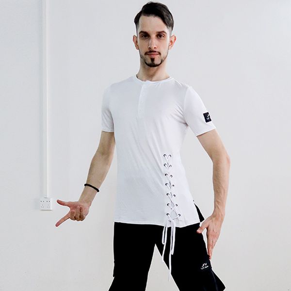 latin dance men white short sleeves round neck shirts male ballroom dance competition clothes latin costume salsa vdb788, Black;red
latin dance men white short sleeves round neck shirts male ballroom dance competition clothes latin costume salsa vdb788, Black;red