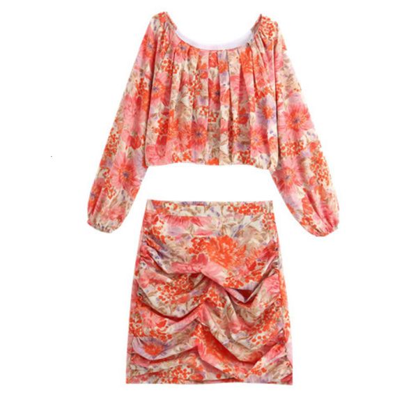 female suit 2021 spring summer fashion flower print with short sleeve + high waist skirt 2 ensemble mm10, White
female suit 2021 spring summer fashion flower print with short sleeve + high waist skirt 2 ensemble mm10, White