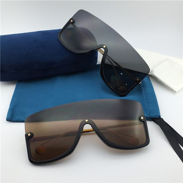 new fashion men women sunglasses 0540s half-rim glasses oversize vintage trendy star design uv400 protection come with case, White;black 
new fashion men women sunglasses 0540s half-rim glasses oversize vintage trendy star design uv400 protection come with case, White;black