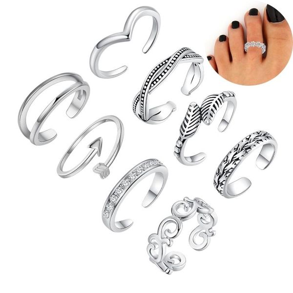 cluster rings love & annie 8pcs summer beach vacation knuckle foot ring open toe set for women girls finger heart adjustable gift, Golden;silver
cluster rings love & annie 8pcs summer beach vacation knuckle foot ring open toe set for women girls finger heart adjustable gift, Golden;silver