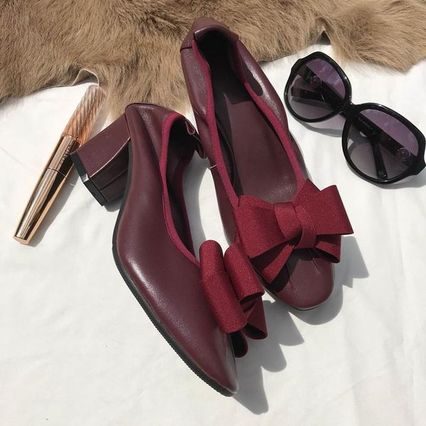 dress shoes luxury designers single women 2021 spring autumn leather sheepskin bow high heels square head shallow mouth ol work, Black
dress shoes luxury designers single women 2021 spring autumn leather sheepskin bow high heels square head shallow mouth ol work, Black