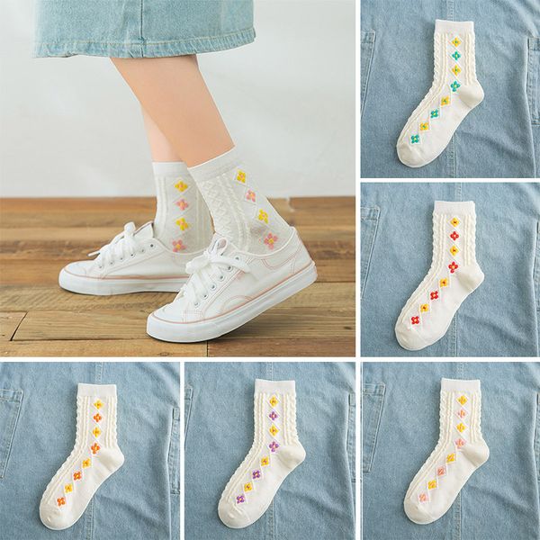 autumn winter retro women girl socks lovely ethnic floral cotton breathable socks kawaii cute flower middle tube floor socks, Silver
autumn winter retro women girl socks lovely ethnic floral cotton breathable socks kawaii cute flower middle tube floor socks, Silver