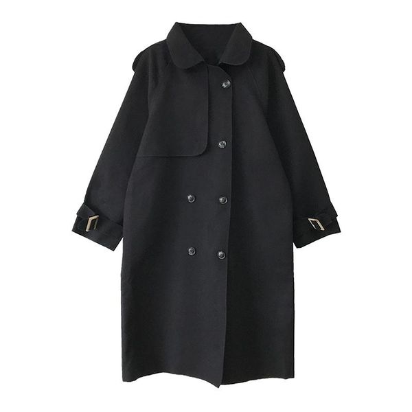 women's wool & blends 2021 black hepburn woolen coat female winter korean version of the lapel mid-length thick double-breasted trend
women's wool & blends 2021 black hepburn woolen coat female winter korean version of the lapel mid-length thick double-breasted trend