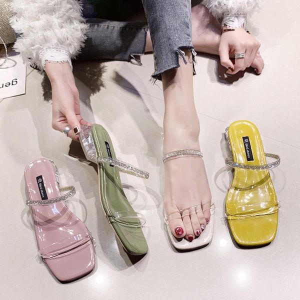 slippers clear heels pvc women transparent crystal slides summer shoes woman narrow band low heel 2021, Black
slippers clear heels pvc women transparent crystal slides summer shoes woman narrow band low heel 2021, Black