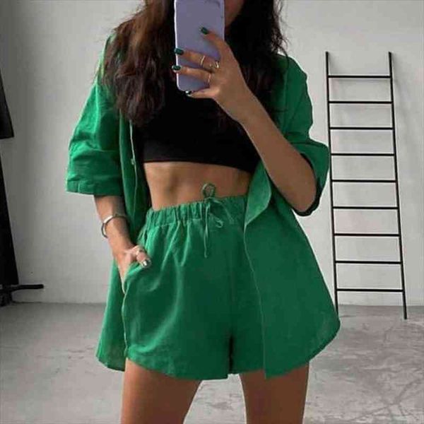 summer casual tracksuit womens shorts suits green streetwear short sleeve shirt loose drawstring mini shorts two piece set, Gray
summer casual tracksuit womens shorts suits green streetwear short sleeve shirt loose drawstring mini shorts two piece set, Gray