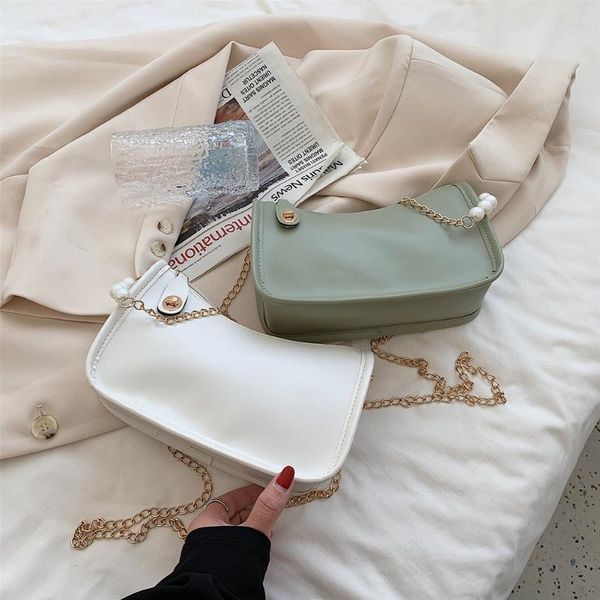 evening bags fashion women's bag pearl chain pu leather solid color crossbody shoulder messenger shopper lady small hobos purses handba
evening bags fashion women's bag pearl chain pu leather solid color crossbody shoulder messenger shopper lady small hobos purses handba