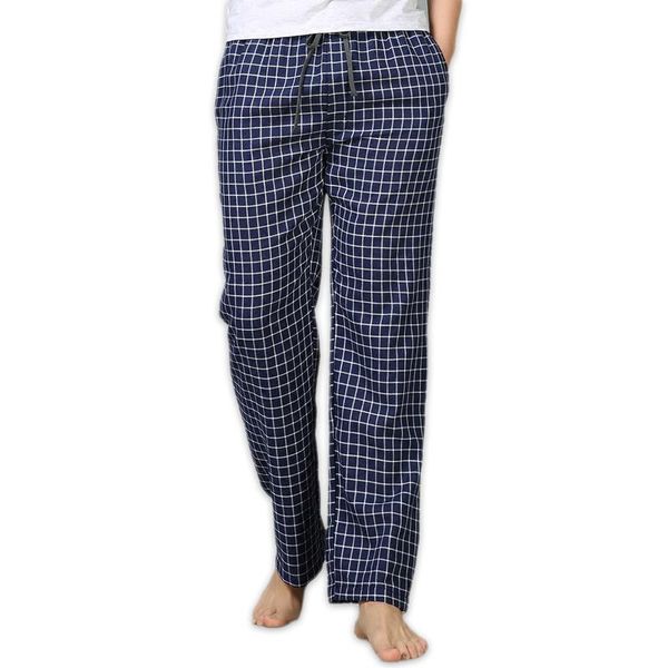 men's sleepwear summer 100% cotton sleep bottoms mens simple pants for male casual plaid home trousers, Black;brown
men's sleepwear summer 100% cotton sleep bottoms mens simple pants for male casual plaid home trousers, Black;brown