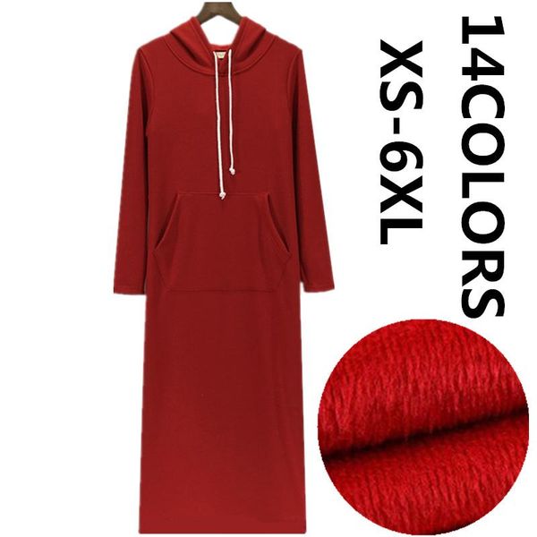 casual dresses 2021spring autumn women sweatshirts dress large size s-5xl 6xl black grey red blue hooded lady thickening velvet wint, Black;gray
casual dresses 2021spring autumn women sweatshirts dress large size s-5xl 6xl black grey red blue hooded lady thickening velvet wint, Black;gray
