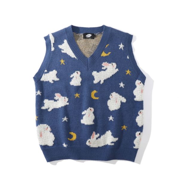 Japanese Retro Salt Cute Style V-neck Sweater Vest Men's Trendy Brand Loose Lazy Sweater Vest, Black;white
Japanese Retro Salt Cute Style V-neck Sweater Vest Men's Trendy Brand Loose Lazy Sweater Vest, Black;white