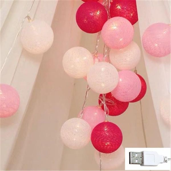 strings usb warm white lamp led cotton ball garland string light fairy lighting wedding baby shower christmas party home decor 
strings usb warm white lamp led cotton ball garland string light fairy lighting wedding baby shower christmas party home decor