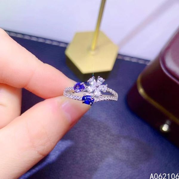 cluster rings 925 pure silver chinese style natural sapphire tanzanite women's luxury flower adjustable gem ring fine jewelry suppor d, Golden;silver
cluster rings 925 pure silver chinese style natural sapphire tanzanite women's luxury flower adjustable gem ring fine jewelry suppor d, Golden;silver