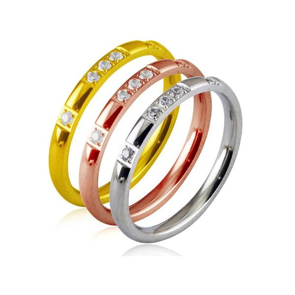 cluster rings retro 2mm stainless steel finger with cubic zirconia wedding band bohemian jewelry for women accessories drop, Golden;silver
cluster rings retro 2mm stainless steel finger with cubic zirconia wedding band bohemian jewelry for women accessories drop, Golden;silver