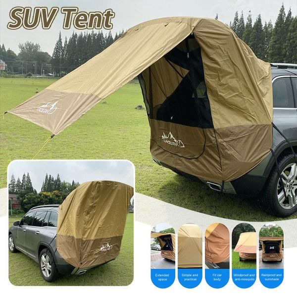 tents and shelters car trunk sunshade awning tent for camping picnics barbecue party outdoor rainproof suv self-driving no iron pipe 
tents and shelters car trunk sunshade awning tent for camping picnics barbecue party outdoor rainproof suv self-driving no iron pipe