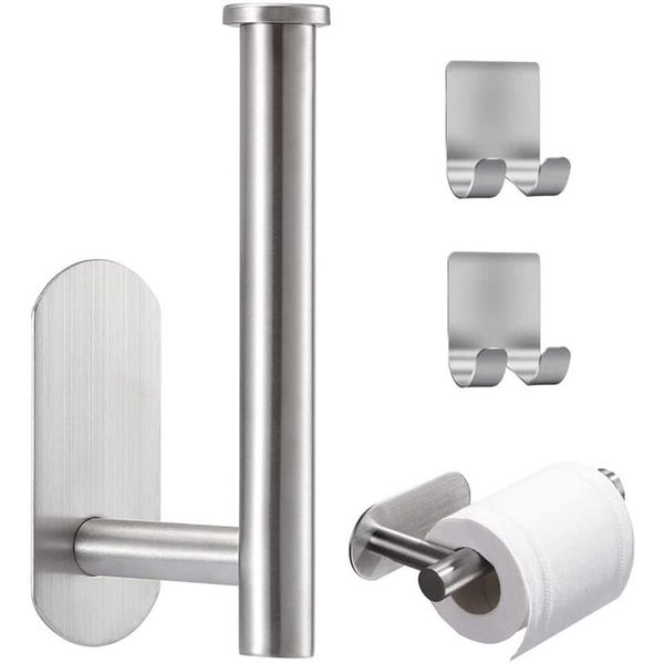 toilet paper holders adhesive holder with 2 hooks, self roll for bathroom kitchen stick on wall
toilet paper holders adhesive holder with 2 hooks, self roll for bathroom kitchen stick on wall