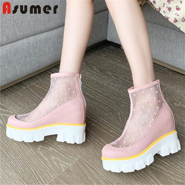 boots asumer 2021 fashion casual shoes women ankle pu mesh zip comfortable summer wedges platform woman pink, Black
boots asumer 2021 fashion casual shoes women ankle pu mesh zip comfortable summer wedges platform woman pink, Black