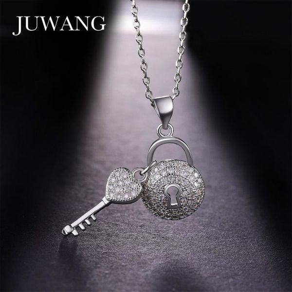pendant necklaces juwang wholesale heart locket key necklace for woman girl gold color cubic zirconia fashion jewelry gift, Silver
pendant necklaces juwang wholesale heart locket key necklace for woman girl gold color cubic zirconia fashion jewelry gift, Silver