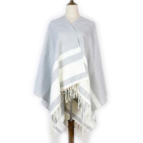 scarves big poncho travel capes shawls women cashmere winter stole woven jacquard 420g grey stripe long fringe blanket, Blue;gray
scarves big poncho travel capes shawls women cashmere winter stole woven jacquard 420g grey stripe long fringe blanket, Blue;gray