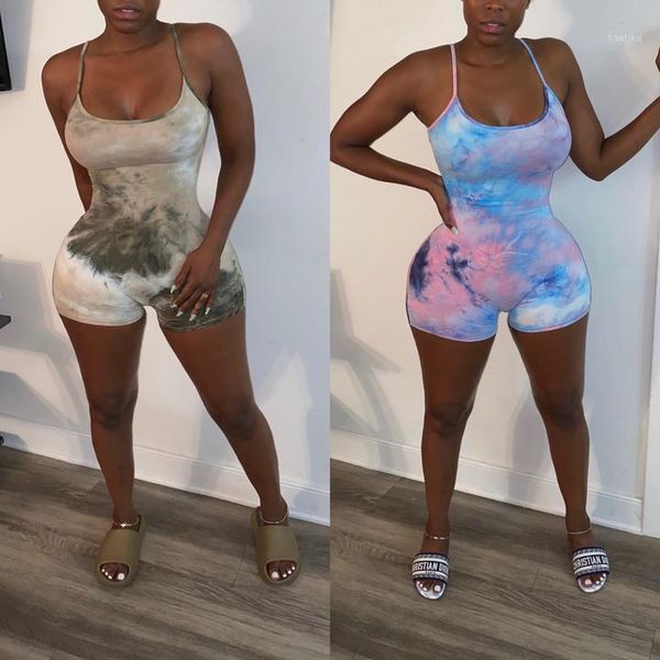 running sets women's sports romper off-shoulder wrapped elastic tie dyed playsuits summer female gym yoga wear slim fit strappy pl, Black;blue
running sets women's sports romper off-shoulder wrapped elastic tie dyed playsuits summer female gym yoga wear slim fit strappy pl, Black;blue