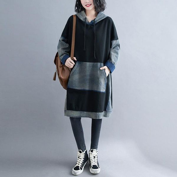 casual dresses dress large size fat catties denim stitching women's autumn and winter covering meat was thin hooded mid-length plus wit, Black;gray
casual dresses dress large size fat catties denim stitching women's autumn and winter covering meat was thin hooded mid-length plus wit, Black;gray