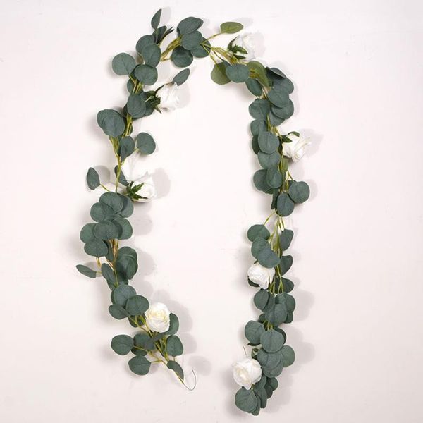 2 meters eucalyptus leaves garland rose flowers artificial vines simulation plant for home wedding party festival decoration
2 meters eucalyptus leaves garland rose flowers artificial vines simulation plant for home wedding party festival decoration