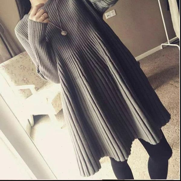 autumn winter women fashion new l 3xl lady sweater bottoming long sleeved dress 200 kg medium length knitted dress female y19, Black;gray
autumn winter women fashion new l 3xl lady sweater bottoming long sleeved dress 200 kg medium length knitted dress female y19, Black;gray