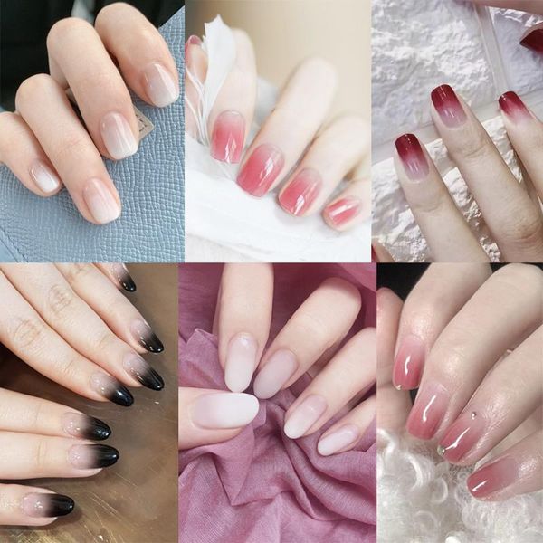 false nails 24 pcs/set gradient french long round fake ultra thin reusable rhinestone fashion ballerina with liquid glue, Red;gold
false nails 24 pcs/set gradient french long round fake ultra thin reusable rhinestone fashion ballerina with liquid glue, Red;gold