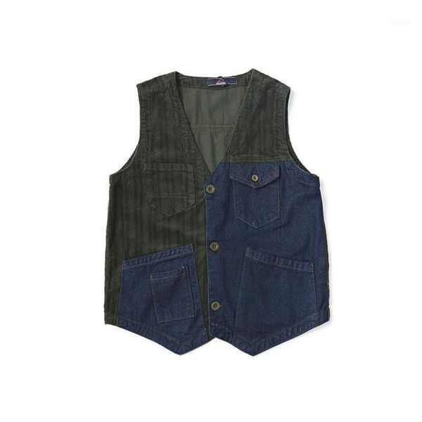 men's vests 209 unique denim patchwork corduroy vest male sleeveless jacket waistcoat boyfriend streetwear hip-hop unloading men clothi, Black;white
men's vests 209 unique denim patchwork corduroy vest male sleeveless jacket waistcoat boyfriend streetwear hip-hop unloading men clothi, Black;white