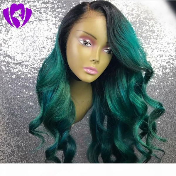 ellling ombre black root green lace front wigs body wave synthetic lace wig heat resistant fiber africa american women wigs
ellling ombre black root green lace front wigs body wave synthetic lace wig heat resistant fiber africa american women wigs