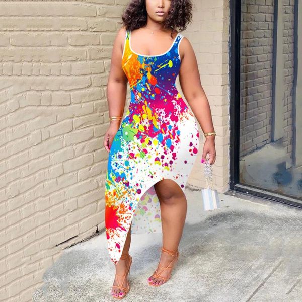 casual dresses 2021 summer spaghetti strap printed sleevless high split bodycon ankle length elegant evening night club wear vestidos, Black;gray
casual dresses 2021 summer spaghetti strap printed sleevless high split bodycon ankle length elegant evening night club wear vestidos, Black;gray