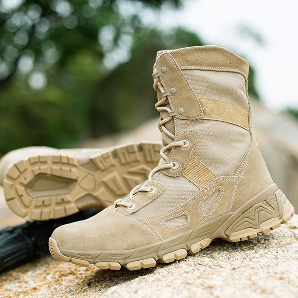 boots men military outdoor hiking non-slip rubber tactical desert combat army work shoes sneakers, Black
boots men military outdoor hiking non-slip rubber tactical desert combat army work shoes sneakers, Black