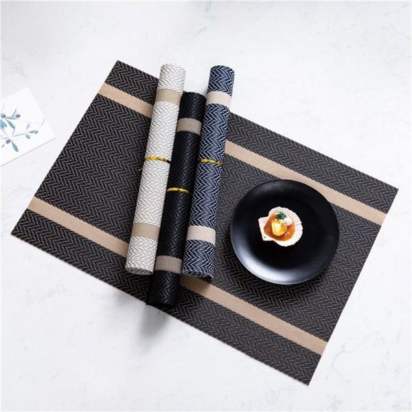 mats & pads pvc placemats for dining table mat non-slip heat insulation placemat kitchen accessories striped cup wine pad
mats & pads pvc placemats for dining table mat non-slip heat insulation placemat kitchen accessories striped cup wine pad