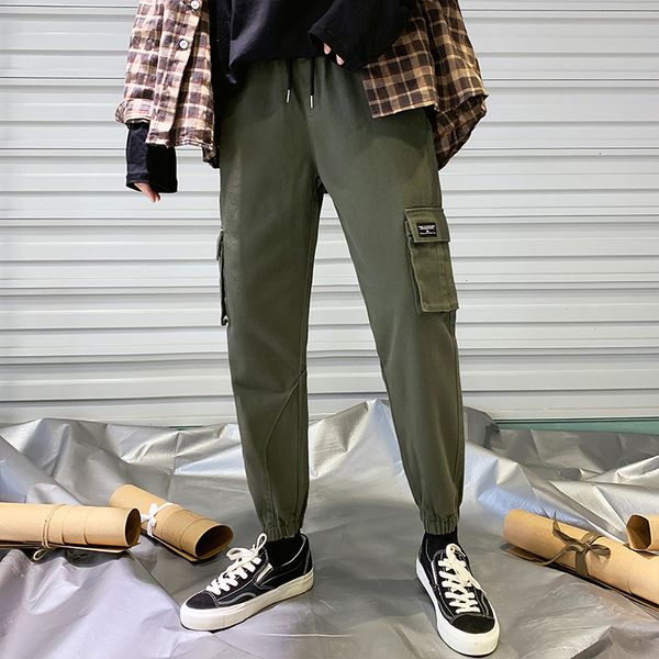 2021 new men full cotton solid trousers fit spring men's slim casual long pantalones hombre male harem jogger pants 75vn, Black
2021 new men full cotton solid trousers fit spring men's slim casual long pantalones hombre male harem jogger pants 75vn, Black