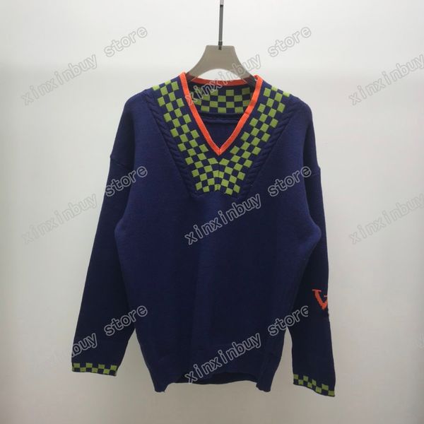 21ss designers sweaters luxury mens womens blue lattice jacquard letters man paris fashion tee tees street long sleeve luxurys black white x, White;black
21ss designers sweaters luxury mens womens blue lattice jacquard letters man paris fashion tee tees street long sleeve luxurys black white x, White;black